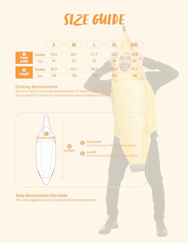 Spooktacular Creations Realistic Banana Costume for Adult Halloween Costume, Theater Plays, Outdoor Activity