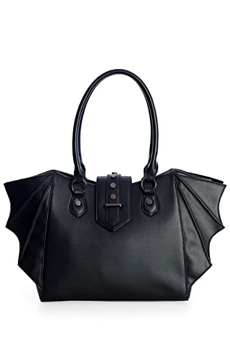 Women's Gothic Annabelle Bat Winged Crossbody Purse