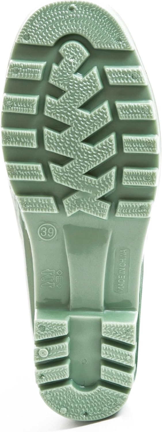 Women's Mid Calf Rain Boots Waterproof Fashion Shoes