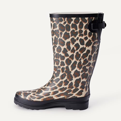 Women's Waterproof Tall Rain Boot With Adjustable