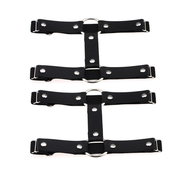 Outman Adjustable 2 Rows Leg Harness Garter Belt Punk Thigh Ring Garter
