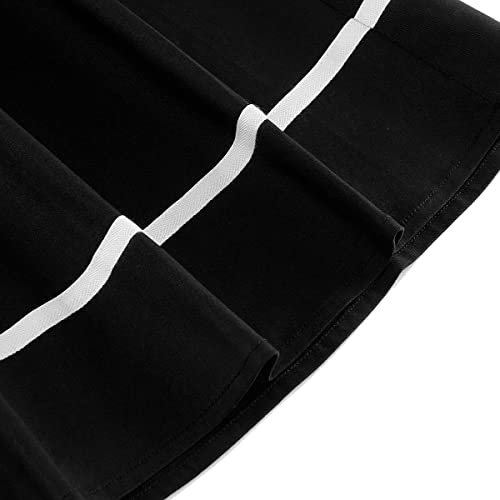 IKADEX Vintage Women 1950s Rockabilly Swing Dress Pinup 50s Retro Hepburn Style Halterneck A-Line Dresses