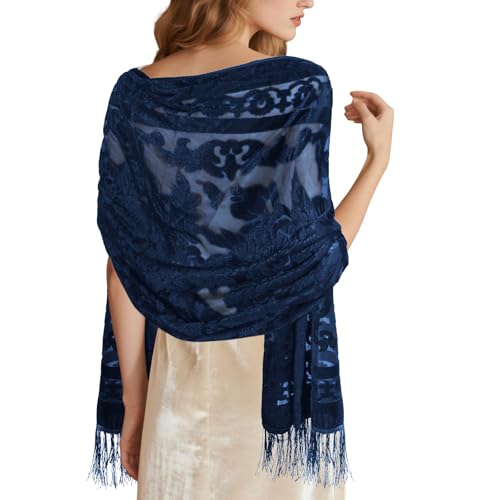 Lace Shawl Velvet Scarfs Shawls and Wraps for Evening Dresses Wedding Shawl Wraps for Dress Accessories Winter