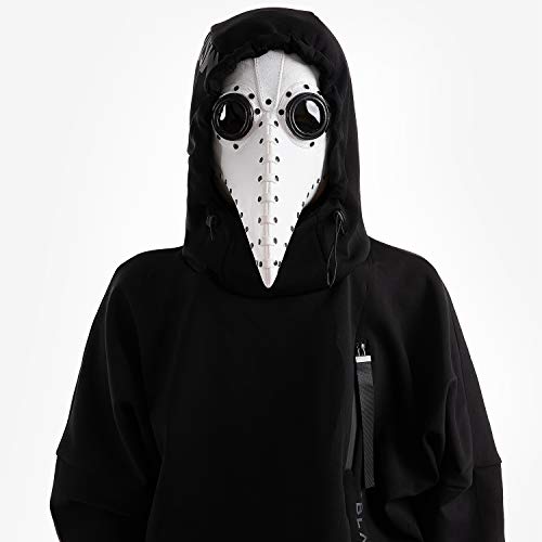 Plague Doctor Bird Mask Long Nose Beak Cosplay Steampunk Halloween Costume Props Latex Material