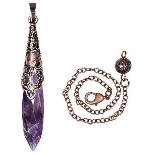 Rockcloud Crystal Stone Dowsing Pendulum Chakra Crystal Point Pendulum