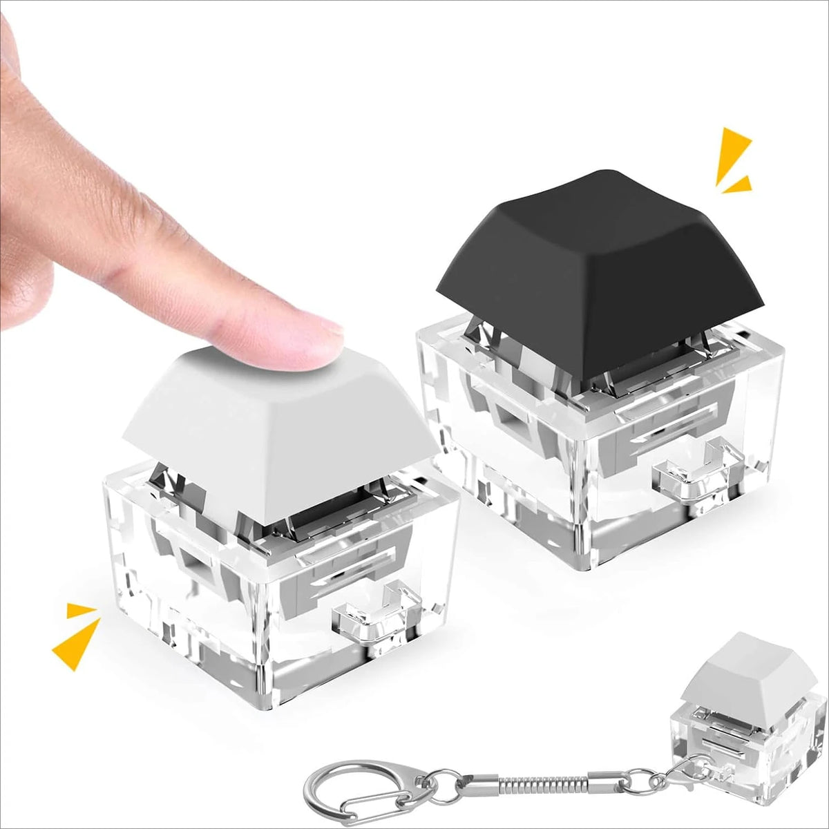 Mechanical Keycap Clicker Fidget Keychain Main image