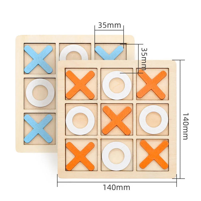 Realistic Tic Tac Toe Game Grid