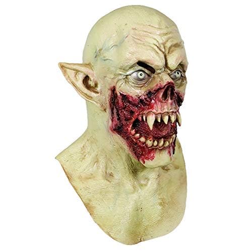MOLEZU Vampire Mask Zombie Head Mask for Adult, Scary Horror Creepy Demon Monster Mask for Halloween Costume Party.