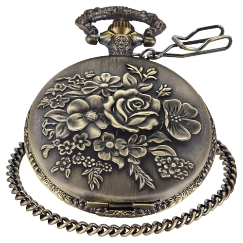 Animal Patch Pocket Watch, Carved Animal Design Patch Pocket Watch for Secondary image