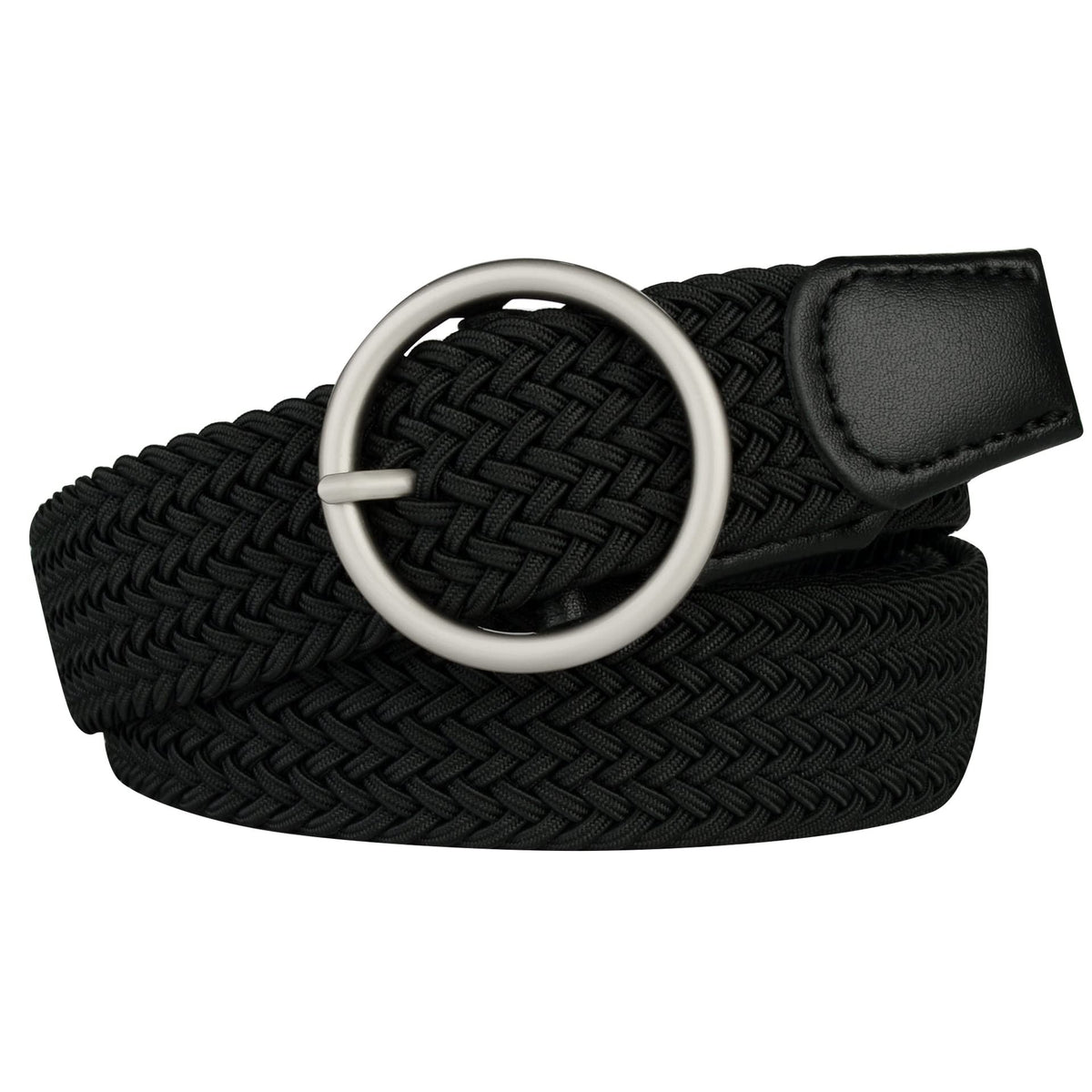 Womens Plus Size Belts 39 To 75inch Stretch Belt Black Elastic Belts