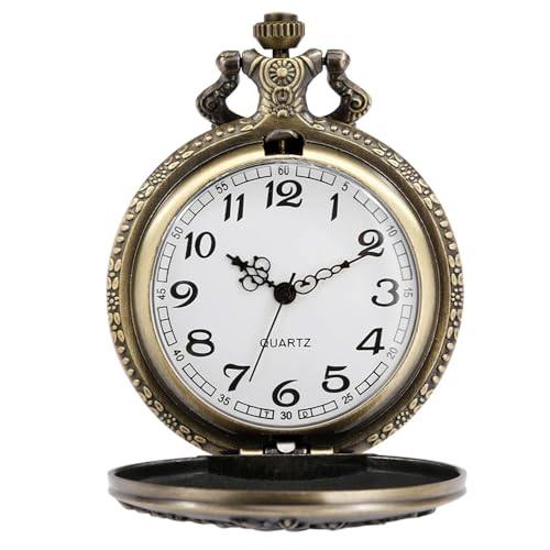 Vintage Quartz Pocket Watches for Men with Chains Pendant Pocket Watch
