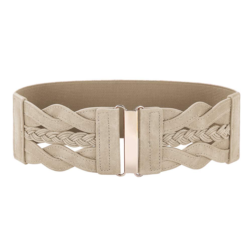 Grace Karin Women's Elastic Wide Belts Vintage Stretchy Belt Retro
