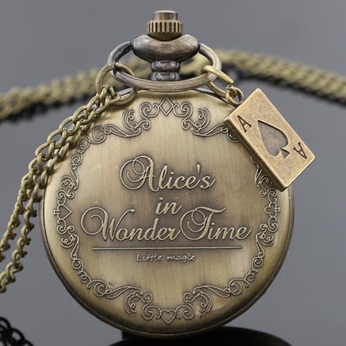 Nostalgia Movie-Theme Alloy Quartz Pocket Watch with Necklace Chain
