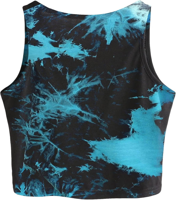 Remidoo Crop Tops for Women Casual Cropped Tank Top Summer Sleeveless Shirts
