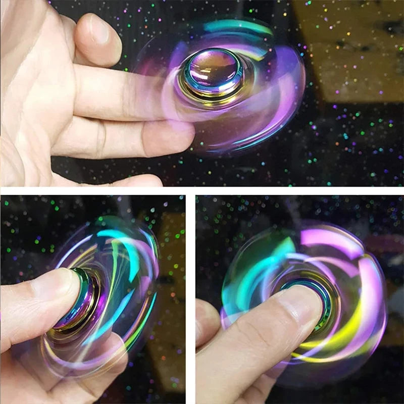 Rainbow Metal EDC Fidget Spinner Secondary image