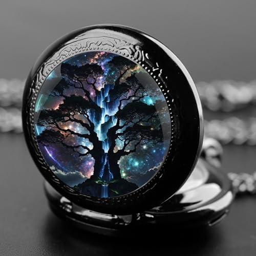 Classic Glass Dome Unisex Arabic Numerals Dial Quartz Pocket Watch Wom Secondary image
