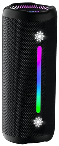 25W Outdoor Bluetooth Speaker – IPX7, Colorful Lights, 24H
