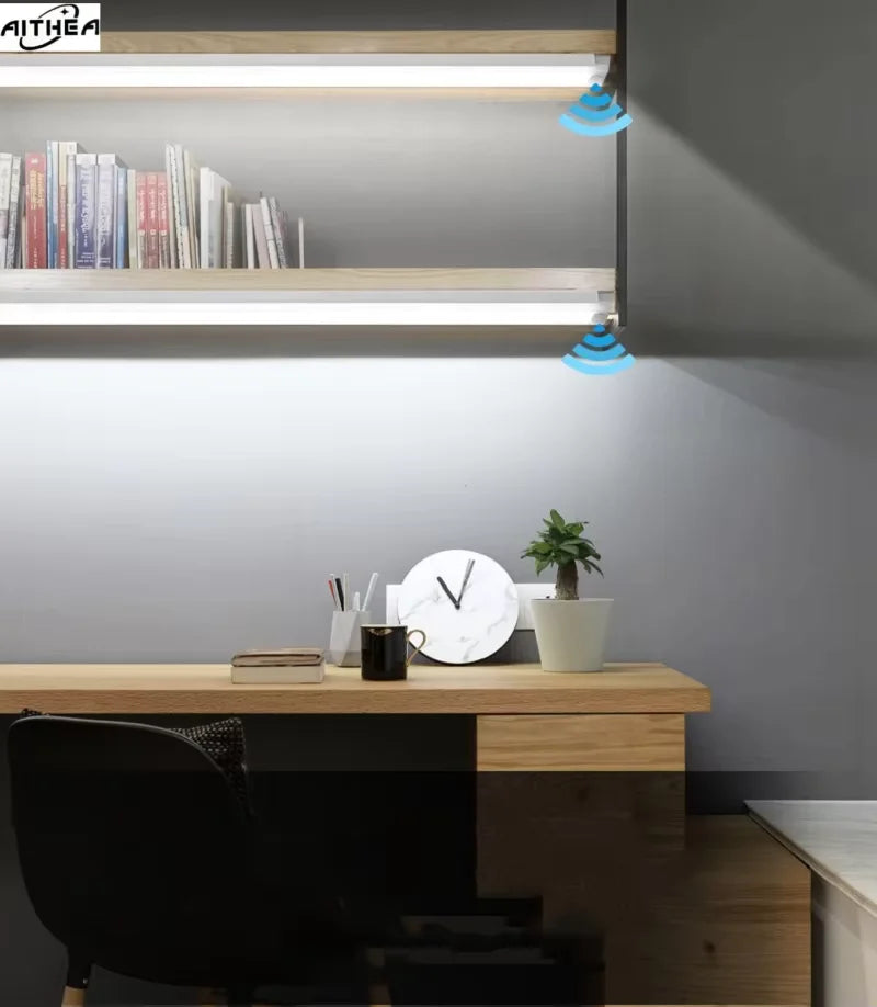 Aithea PIR Motion Sensor LED Cabinet LED Light Wireless Portable Detector Lamp for Hallway