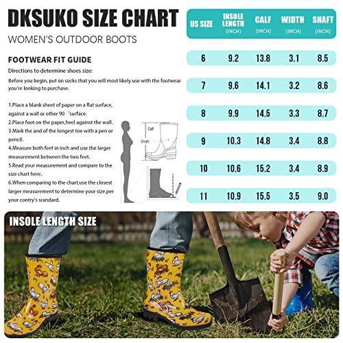 Women's Wide Calf Waterproof Rain Boots – Seamless Pvc Boots
