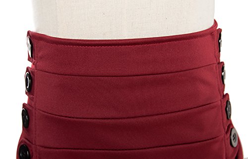 Alivila.Y Fashion Womens Gothic Steampunk Skirt Asymmetrical High Low Dress