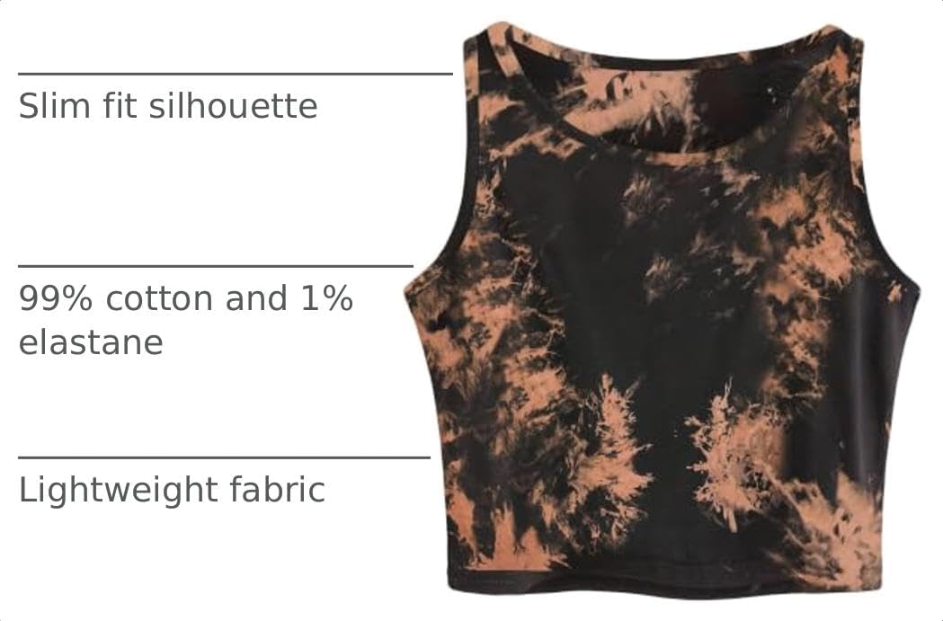 Remidoo Crop Tops for Women Casual Cropped Tank Top Summer Sleeveless Shirts