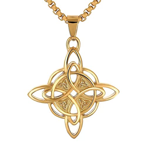 Celtic Witch Knot Necklace - Trinity Symbol
