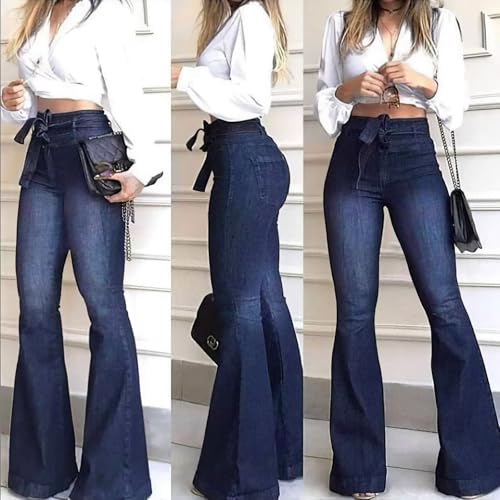 High Waisted Flare Jeans For Women Stretch Wide Leg Jeans