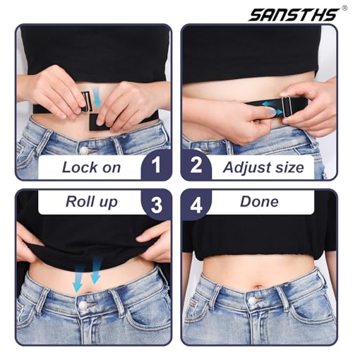 Crop Top Tuck Band For Women Adjustable Tucky Waist Belt Tucking