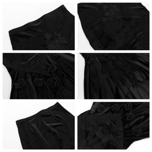 Women Gothic Pleated Skirt Steampunk High Waist Long Maxi Skirts