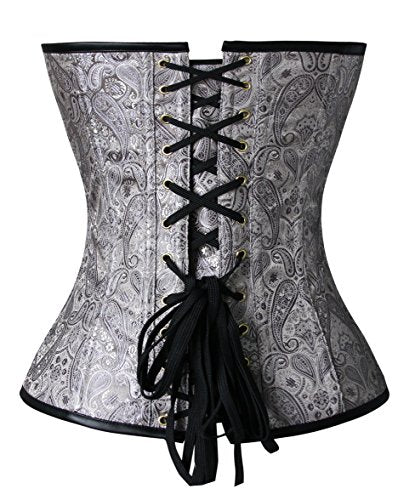 Gothic Corset Bustier with Chain Detail