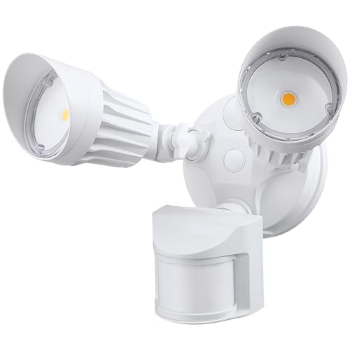 Leonlite cob LED Security LED Light for Outside, IP65 Waterproof, 5000k Daylight, White Secondary image