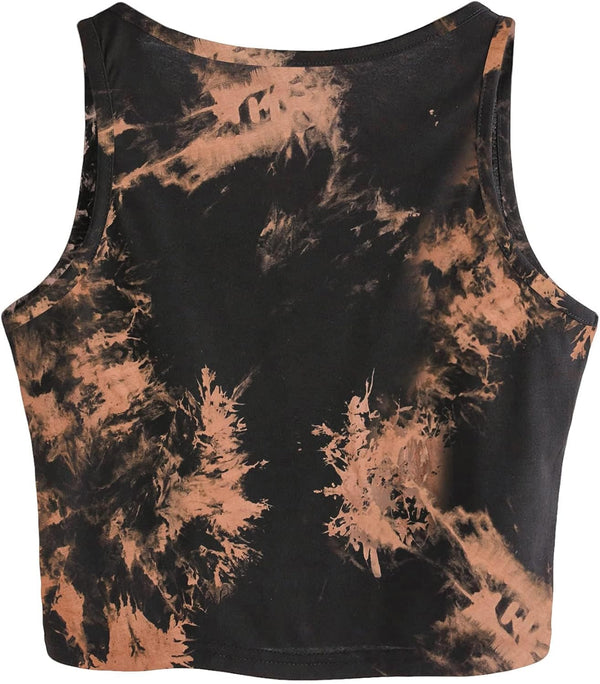 Remidoo Crop Tops for Women Casual Cropped Tank Top Summer Sleeveless Shirts
