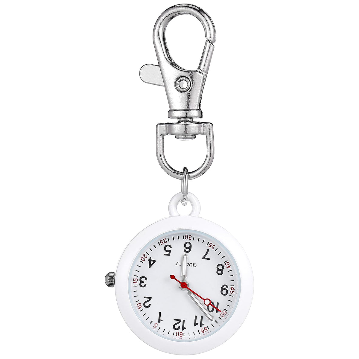 Homoyoyo Clip On Pocket Watch: Nurse Glow Pointer Watch with Clip and