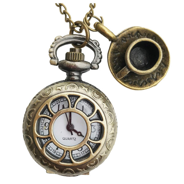Alice in Wonderland Watch Necklace Jewelry Costume Gothic Lolita Acces