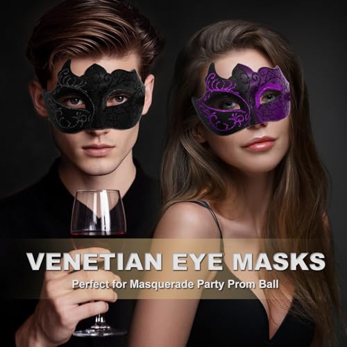 Masquerade Mask for Men Vintage Venetian Mask Halloween Mask for Party Prom Ball Costume Mask