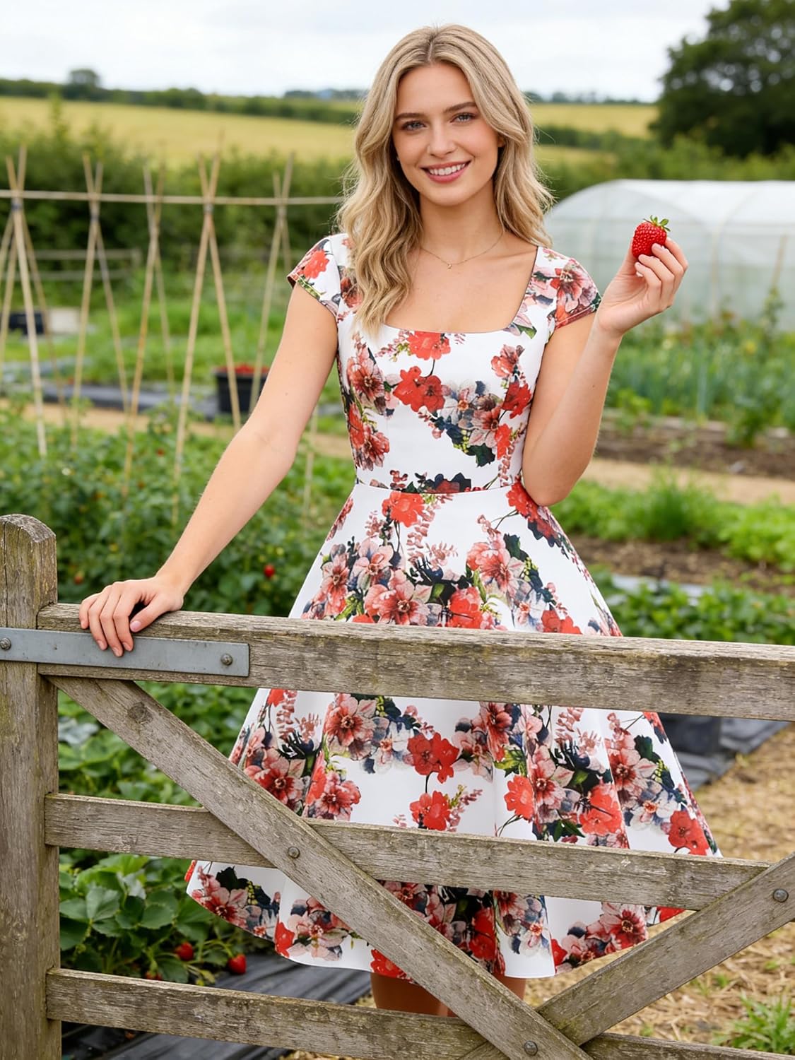 Women's Cocktail Dress 1950s Retro Swing Dress