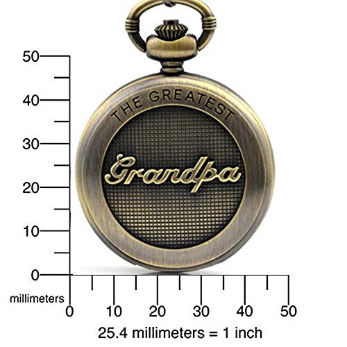 Fathers Personalized Engraved Pocket Watch, Engraved Dad, Grandpa for