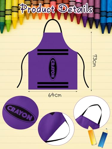 Teenyyou Crayon Costume with Apron and Cone Hat Adult