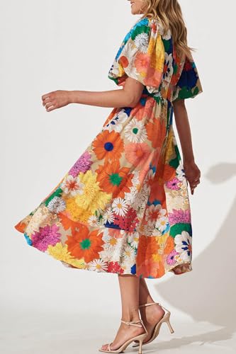 Women's Summer Floral Maxi Dress Spring Wedding Guest Dress 2026