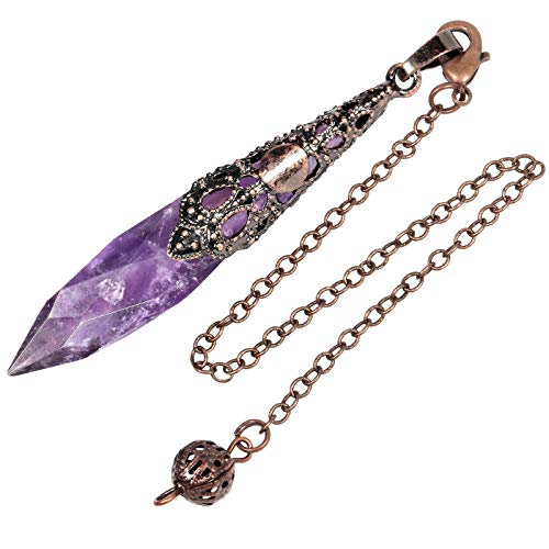 Rockcloud Crystal Stone Dowsing Pendulum Chakra Crystal Point Pendulum