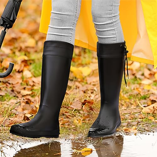 Women's Packable Lightweight Tall Rain Boots