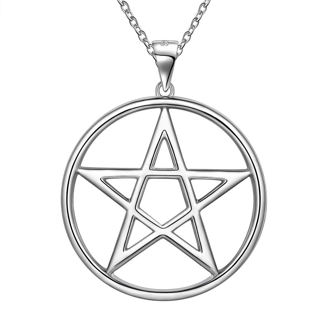 Sterling Silver Pentagram Necklace