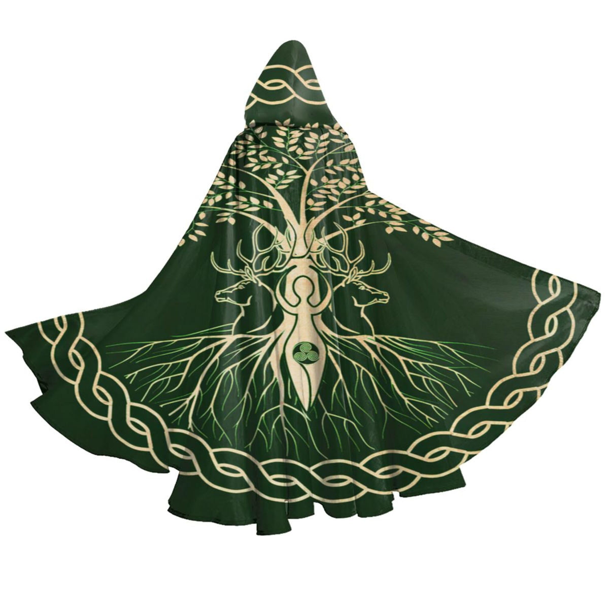 YETTA YANG Halloween Hooded Robe Cloak for Adult Men Women Christmas Hoodies Cape Cosplay Cosplay Costumes