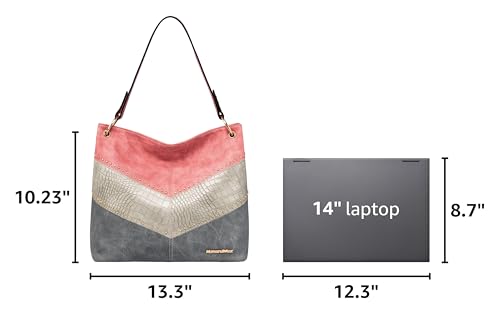 Hobo Shoulder Handbag for Ladies with Back Pocket