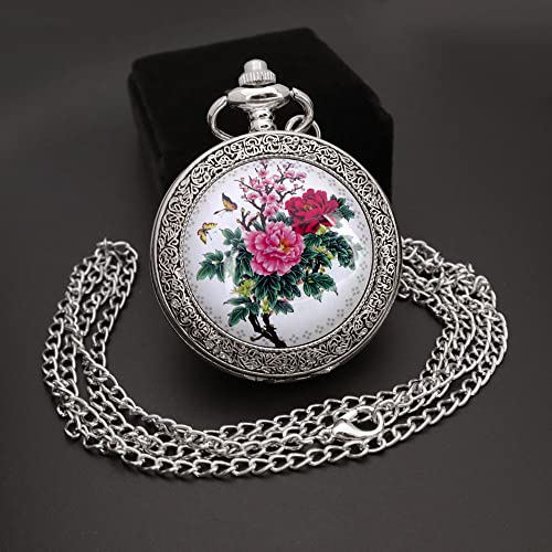Men's Analog Pocket Watch with Chain — Necklace-Style Pocket Watch for Women
