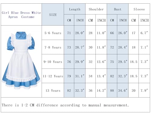Irtysh Girl Blue Dress White Apron Halloween Cosplay Costume With Bow Hair Band Stockings Set