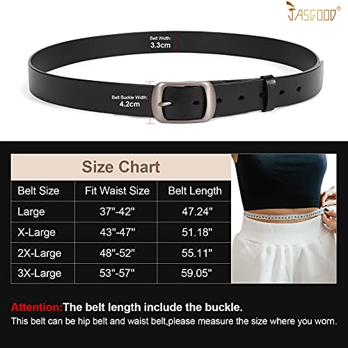 Plus Size Women Leather Belt Black Casual Waist Belt For