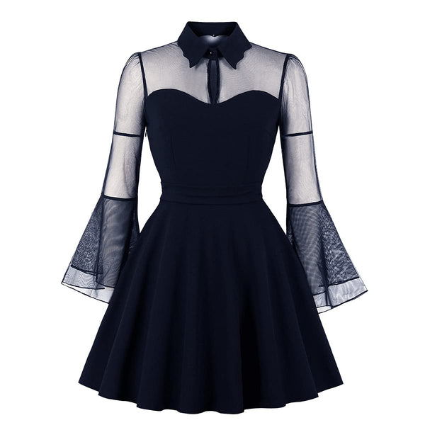 Polka Dot Vintage Swing Dress - 1950s Rockabilly Pin-Up Style