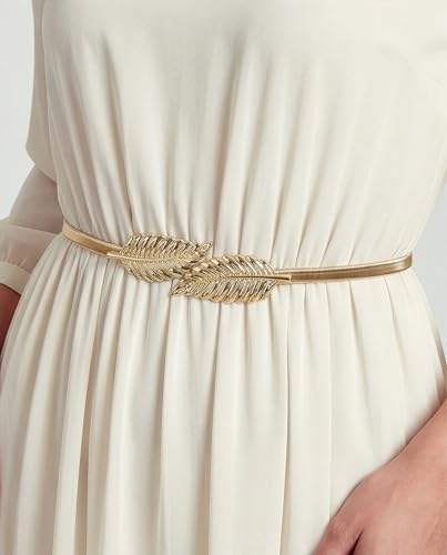 Metallic Elastic Stretchy Chain Belt