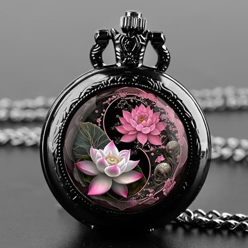 Vintage Pocket Watch for Women Men Graphic Animal Design Quartz Pocket Secondary image